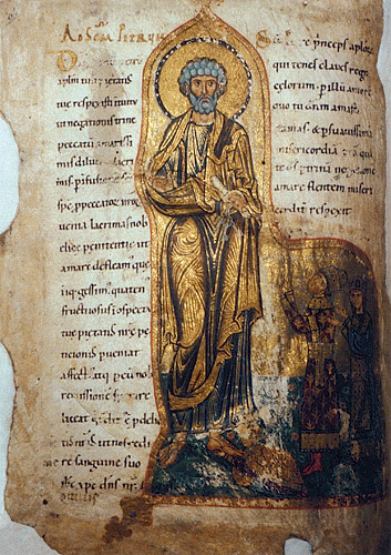 Молитвенник Гертруды (Чивидале, Италия. Cod. CXXXVI). Апостол Петр