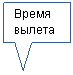 Прямоугольная выноска: Время вылета
