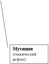 Выноска 2: Мутация
(технический де-фект)