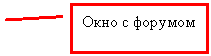 Выноска 2: Окно с форумом