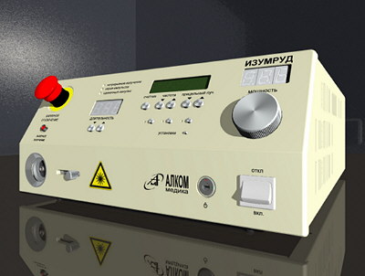 Твердотельный зеленый лазер с диодной накачкой "ИЗУМРУД"