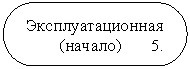 Блок-схема: знак завершения: Эксплуатационная
(начало) 5.