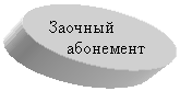 Овал: Заочный
абонемент