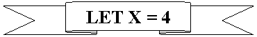   : LET X = 4