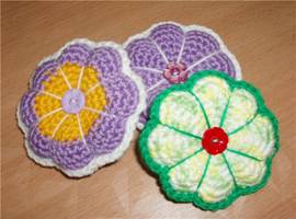 вязаные цветочки