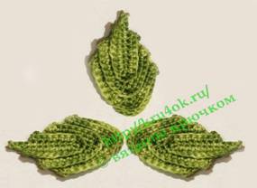 листья крючком