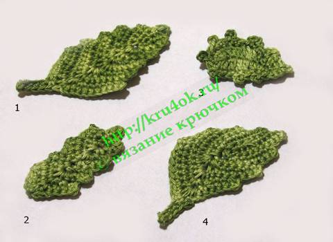 листья крючком