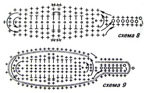 вязаные листья