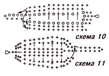 вязаные листья